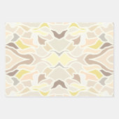 Sein so ivory geometrisches Abstraktes Muster Geschenkpapier Set (Vorderseite)