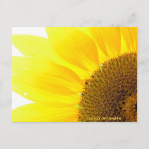 sein Sonnenblume Postkarte