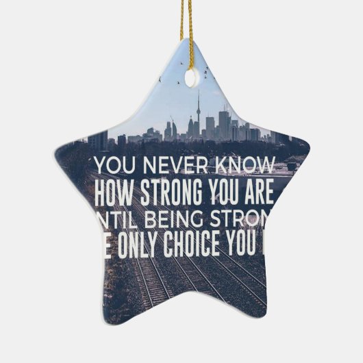 Sein stark ist die einzige Wahl Keramikornament (Rechts)