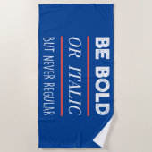 sein strandtuch (Vorderseite)