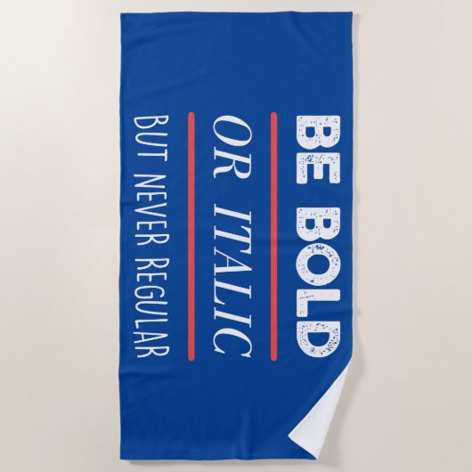 sein strandtuch (Vorderseite)