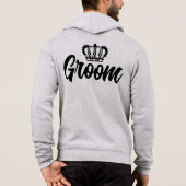 Sein Sweatshirt, ein Personalisierter Hochzeitsgar Hoodie (Rückseite)