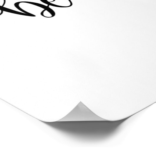 sein tapferes minimalistisches modernes Inspiratio Poster (Ecke)