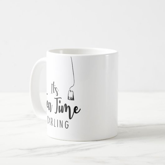 Sein Teezeitliebling Kaffeetasse (Vorderseite Links)