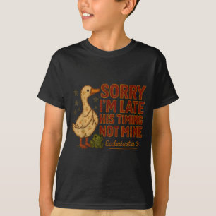 Sein Timing Nicht Meins Enten Frosch Vers Lustige T-Shirt
