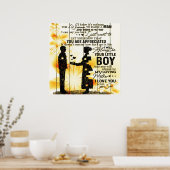 Sein To My Mom Letter, Family Gift, Poster (Küche)