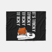 Sein tricky Ghost Boo Fun Halloween Mens Fleecedecke (Vorderseite (Horizontal))