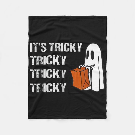 Sein tricky Ghost Boo Fun Halloween Mens Fleecedecke (Vorderseite)