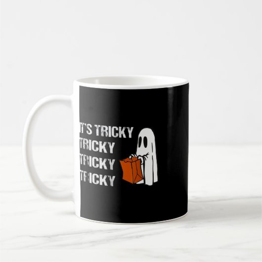 Sein tricky Ghost Boo Fun Halloween Mens Kaffeetasse (Links)