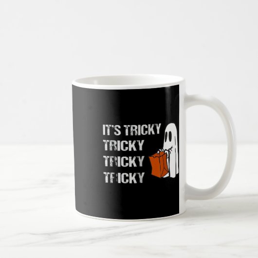 Sein tricky Ghost Boo Fun Halloween Mens Kaffeetasse (Rechts)