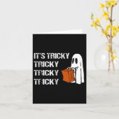 Sein tricky Ghost Boo Fun Halloween Mens Karte (Gelbe Blume)