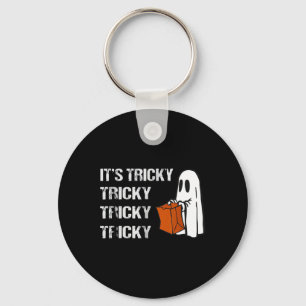 Sein tricky Ghost Boo Fun Halloween Mens Schlüsselanhänger