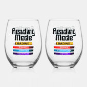 Sein und ihr benutzerdefinierter Lesemodus Weinglas Ohne Stiel (Rückseite)