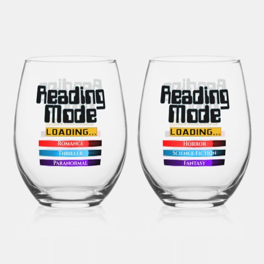 Sein und ihr benutzerdefinierter Lesemodus Weinglas Ohne Stiel (Vorderseite)
