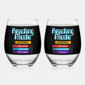 Sein und ihr benutzerdefinierter Lesemodus Weinglas Ohne Stiel (Rückseite)
