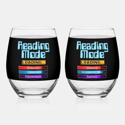 Sein und ihr benutzerdefinierter Lesemodus Weinglas Ohne Stiel (Vorderseite)