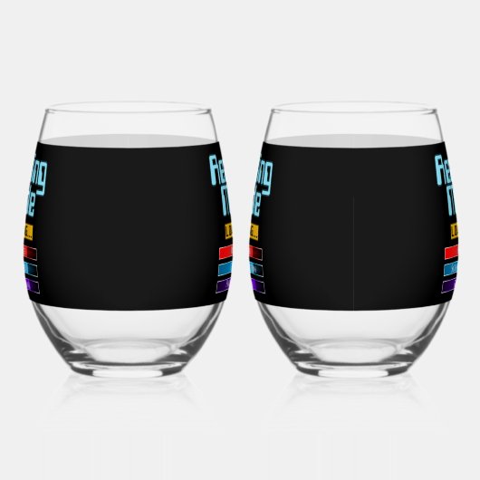 Sein und ihr benutzerdefinierter Lesemodus Weinglas Ohne Stiel (Links)