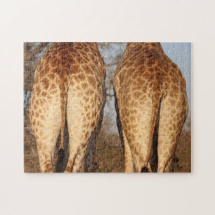 Sein und ihr Giraffe-Hintern-Foto Puzzle