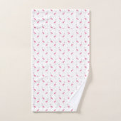 Sein und ihr Individuelle Name Tropical Flamingo T Badhandtuch Set (Handtuch)