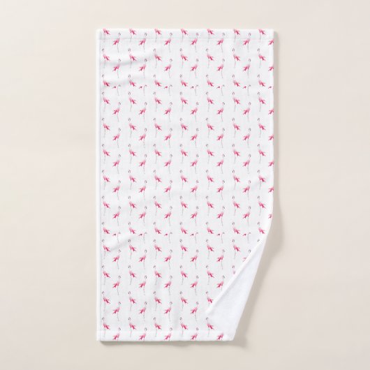 Sein und ihr Individuelle Name Tropical Flamingo T Badhandtuch Set (Handtuch)