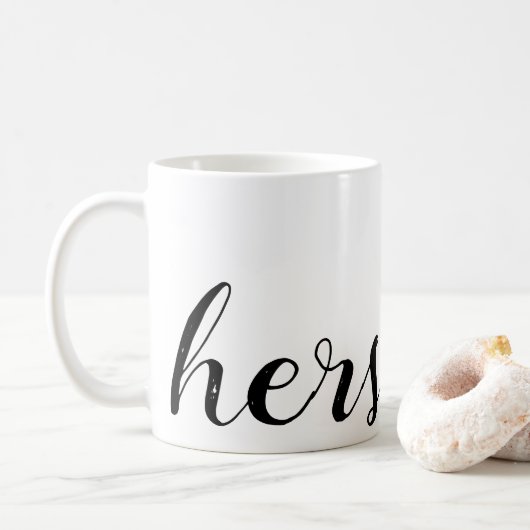 sein und ihr kaffeetasse (Mit Donut)