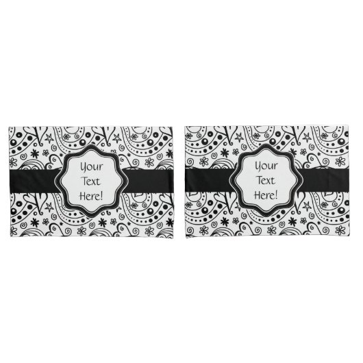 Sein und ihr Personalisiertes Herz Liebe Muster Kissenbezug (Vorderseite-Set)