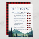 Sein und ihre zehn Fragen Hochzeitsspiel (Vorne/Hinten)