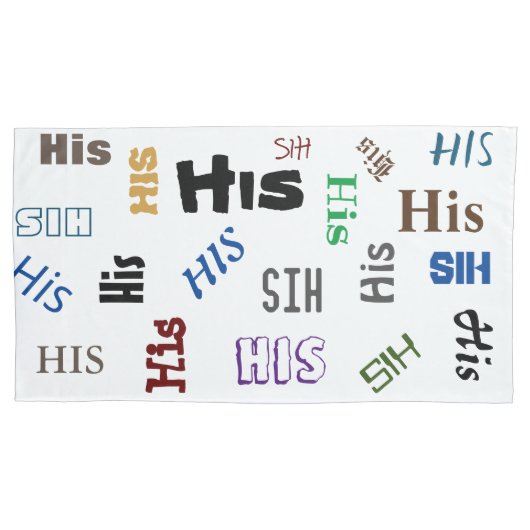 Sein und ihrs Kissenbezug (Vorderseite-Links)