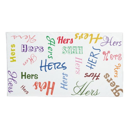 Sein und ihrs Kissenbezug (Rückseite-Rechts)