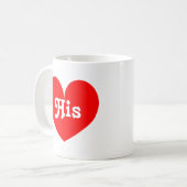 Sein und ihrs schaffen Herz-Tassen | ein Kaffeetasse (Vorderseite Links)