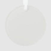 Sein und Schwarzer Retro Illustration Abendessen P Ornament (Rückseite)