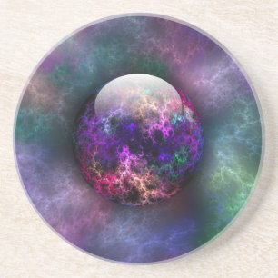 Sein Untersetzer aus hellen Materialien