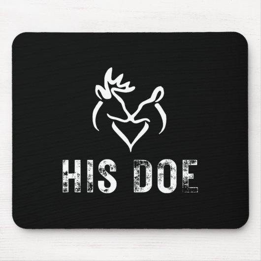 Sein Valentinstag passt zu Jägerpaaren Mousepad (Vorne)