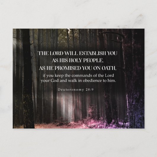 Sein Versprechen (Deuteronomie 28:9) Postkarte (Vorderseite)