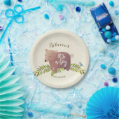 sein Waldbärn-Babyparty-Pappteller ein Junge Pappteller (Party)