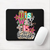 Sein Weg ist besser Leopard Christlicher Jesus Bib Mousepad (Mit Mouse)