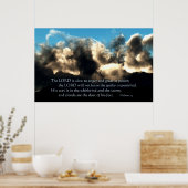 Sein Weg ist im Wirbelwind Poster (Küche)