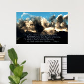 Sein Weg ist im Wirbelwind Poster (Heimbüro)