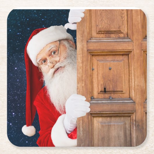 Sein Weihnachtsname Rechteckiger Pappuntersetzer (Vorderseite)