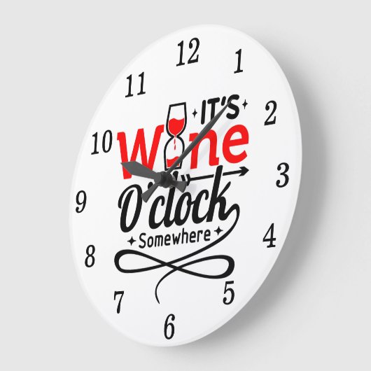 Sein Wein O'clock Irgendwo große Uhr (Winkel)