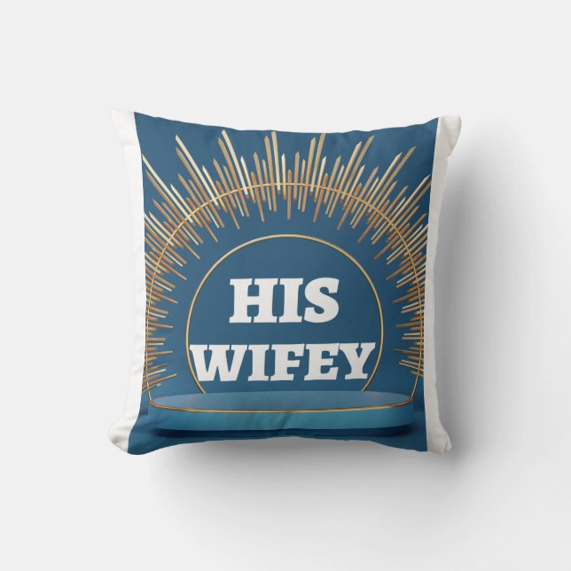 Sein Wifey Kissen (Vorderseite)