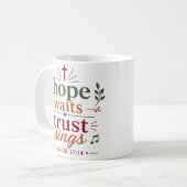 Sein Wort leitet mich Christliche Ermutigung Kaffeetasse (Vorderseite Links)