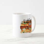 Sein Zitat vom Herbst | Vintager Lastkraftwagen mi Kaffeetasse (VorderseiteRechts)