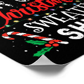 Sein zu heiß für hässliche Weihnachtssüßer Funny X Poster (Ecke)