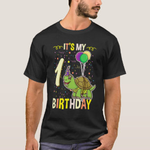 Seine 1. Geburtstagsschildkröte T-Shirt