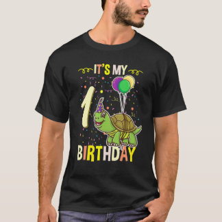 Seine 1. Geburtstagsschildkröte T-Shirt
