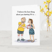 Seine 50. Geburtstagskarte Karte (Gelbe Blume)