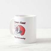 Seine 50. Innings-Baseball-Geburtstagsfeier Kaffeetasse (Vorderseite Links)