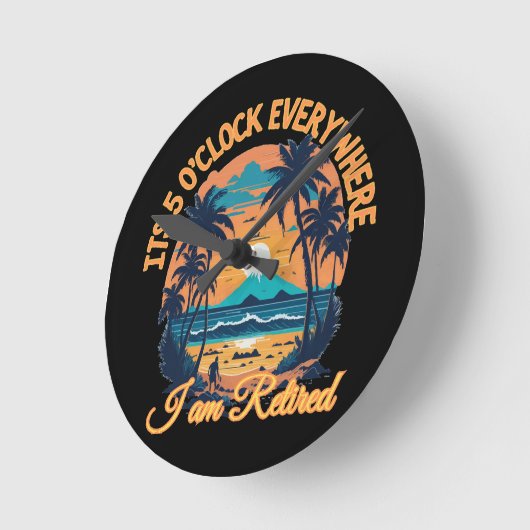 Seine 5 Uhr überall, wo ich pensioniert werde (Winkel)