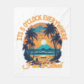 Seine 5 Uhr überall, wo ich pensioniert werde Fleecedecke (Vorderseite)